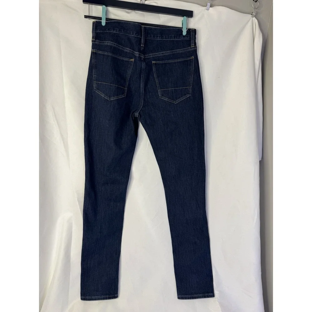 Banana Republic Men's Travel Stretch Skinny Fit Dark Wash Blue Denim Jeans